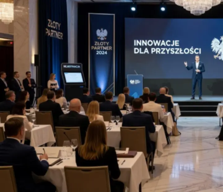 Scena konferencyjna podczas międzynarodowego wydarzenia branżowego