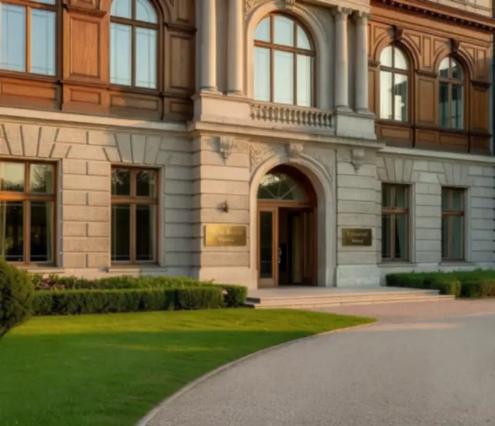 Lobby luksusowego hotelu przygotowane na wydarzenie